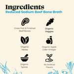 Reduced Sodium Beef Bone Broth - 16.9 oz