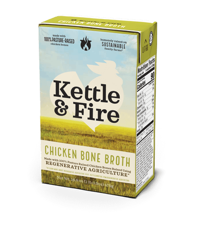 Regenerative Chicken Bone Broth - 16.9 oz Regenerative Kettle & Fire