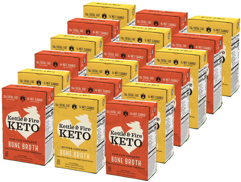 18-pack: Keto Broths Variety Bone broth Kettle & Fire