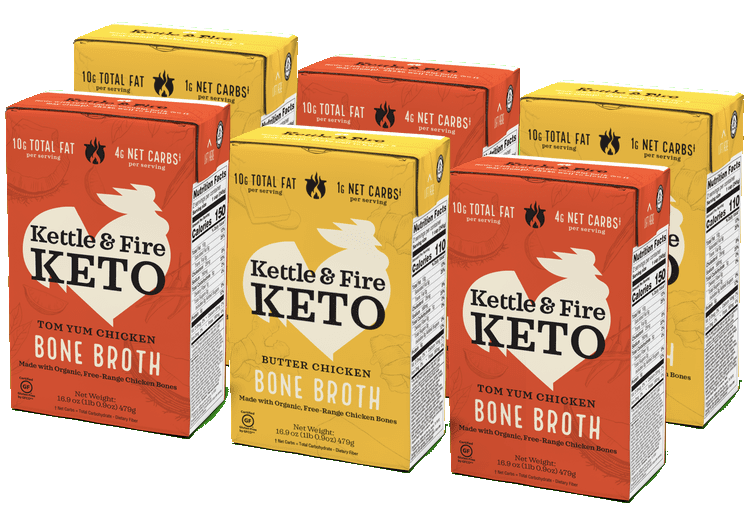 6-pack: Keto Broths Variety Bone broth Kettle & Fire