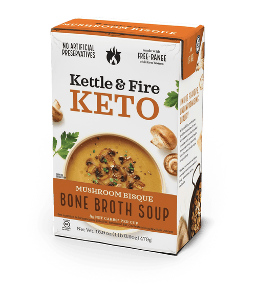 Keto Mushroom Soup Mushroom Bisque Soup [2 Net Carbs] Kettle & Fire