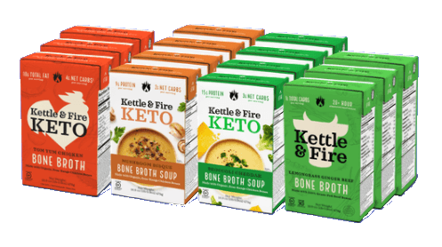 14-pack: Ultimate Keto Bundle - Mushroom - Broccoli - TomYum - Lemongrass Bone broth Kettle & Fire