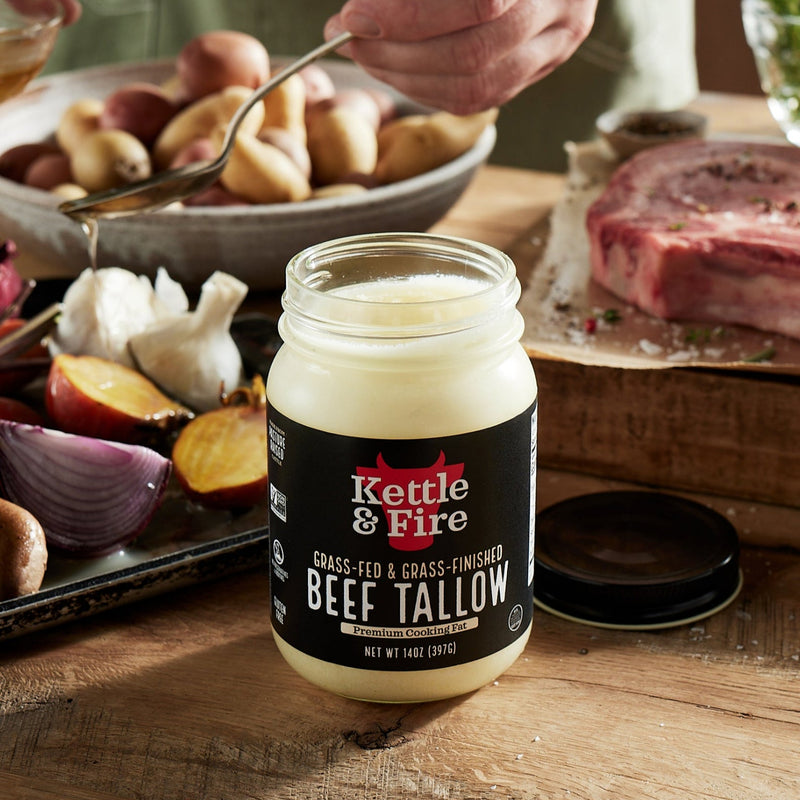 100% Grass-Fed & Finished Beef Tallow - 14 oz