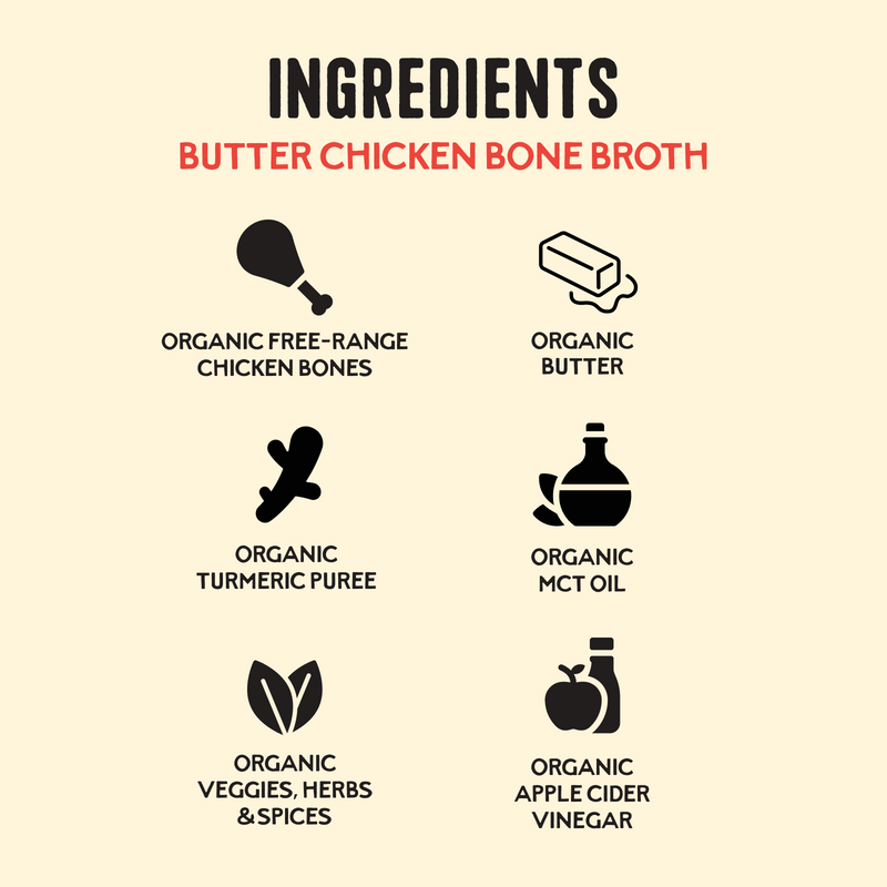 Butter Chicken Keto Broth - 16.9 oz