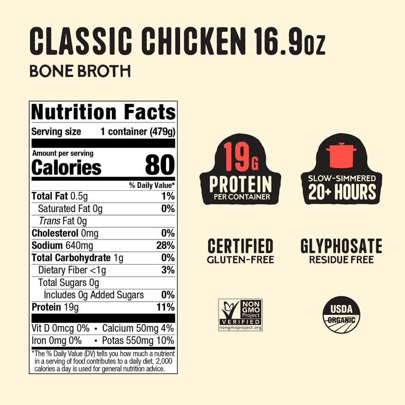 Chicken Bone Broth - 16.9 oz