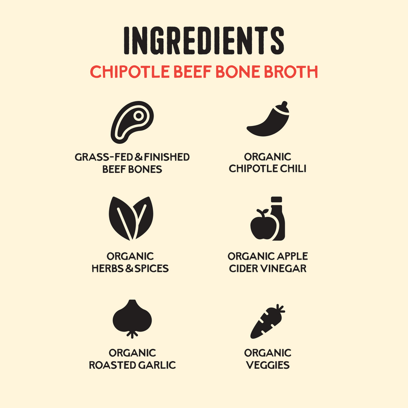 Chipotle Beef Bone Broth - 16.9 oz