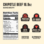 Chipotle Beef Bone Broth - 16.9 oz