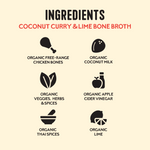 Coconut Curry & Lime Chicken Bone Broth - 16.9 oz