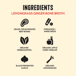 Lemongrass Ginger Beef Bone Broth - 16.9 oz