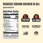 Reduced Sodium Chicken Bone Broth - 16.9 oz