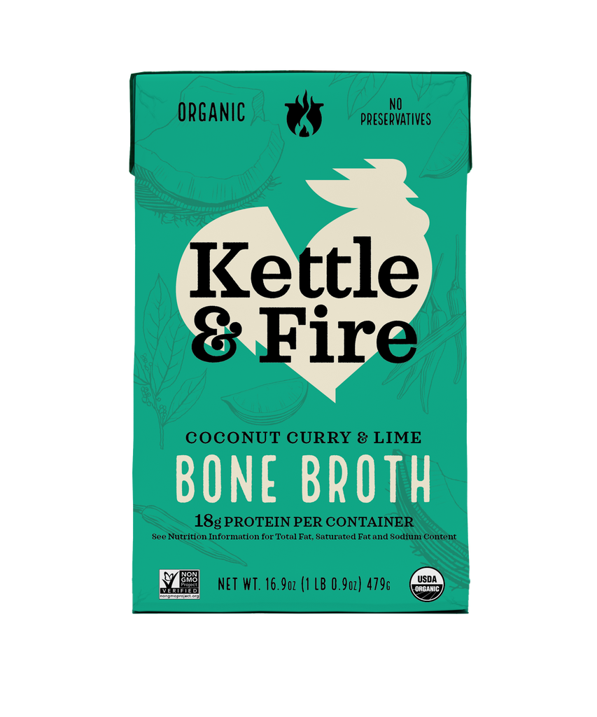 Coconut Curry & Lime Chicken Bone Broth - 16.9 oz – Kettle & Fire