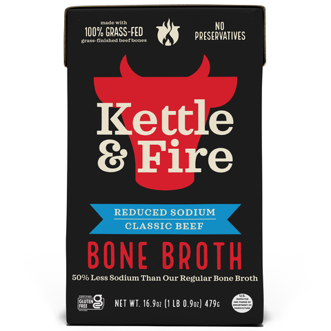 Reduced Sodium Beef Bone Broth - 16.9 oz