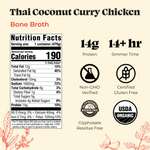 Thai Coconut Curry Chicken Bone Broth - 16.9 oz