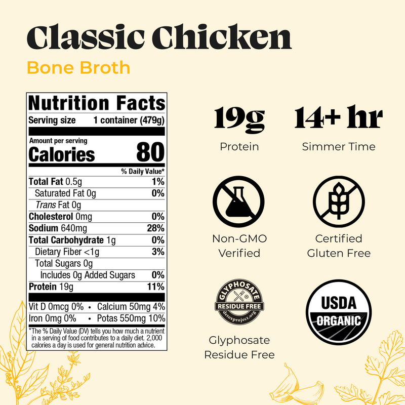 Chicken Bone Broth - 16.9 oz