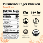 Turmeric Ginger Chicken Bone Broth - 16.9 oz