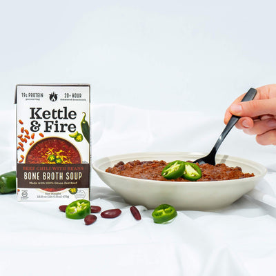 Grass-Fed Beef Chili (Made With Bone Broth) Soups Kettle & Fire 