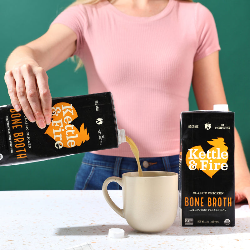 4 Pack: Chicken Bone Broth - 32oz