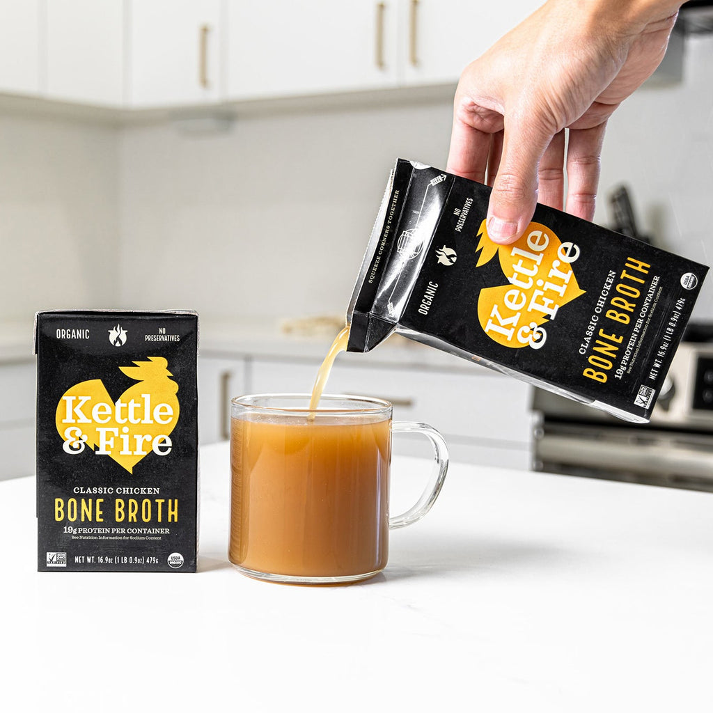 Kettle & Fire Chicken Bone Broth – 6 Pack