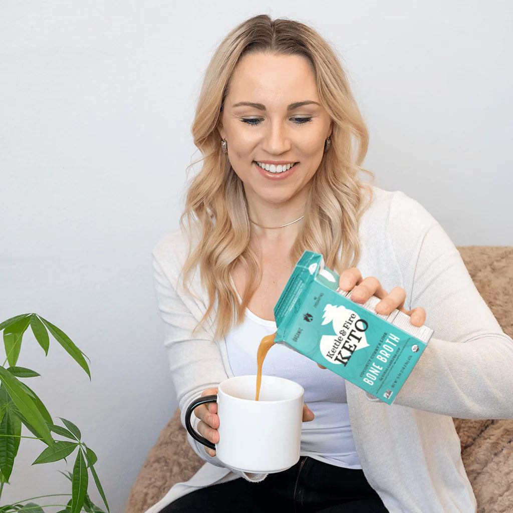 Coconut Curry & Lime Chicken Bone Broth 16.9 oz Kettle & Fire