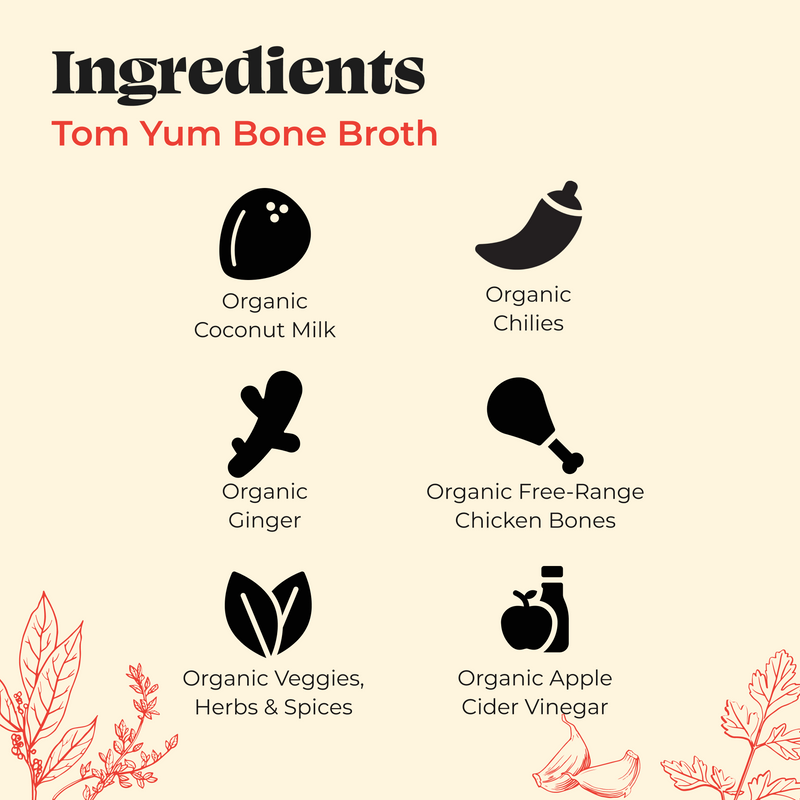 Tom Yum Chicken Keto Broth - 16.9 oz