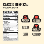 4 Pack: Beef Cooking Broth 32oz