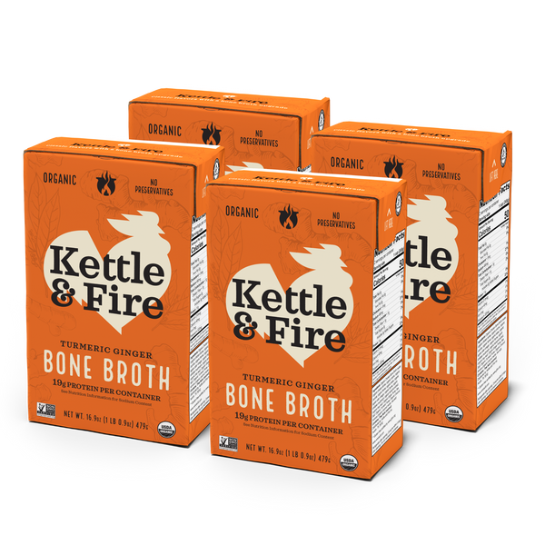 Kettle Fire Turmeric Ginger Chicken Bone Broth | Turmeric bone broth [8g Protein ...