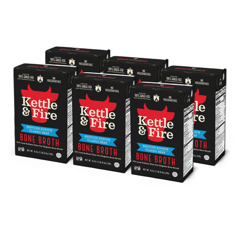 6 Pack: Reduced Sodium Beef Bone Broth
