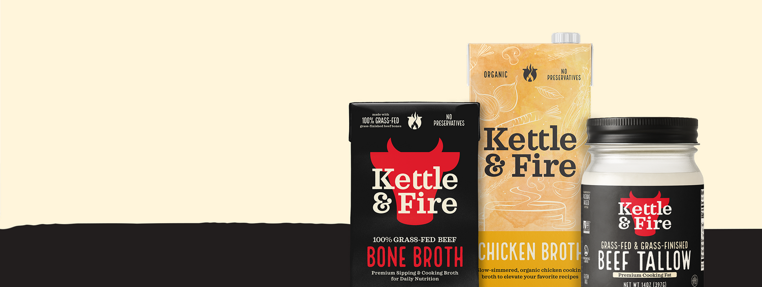 Kettle & Fire, brand website product image
