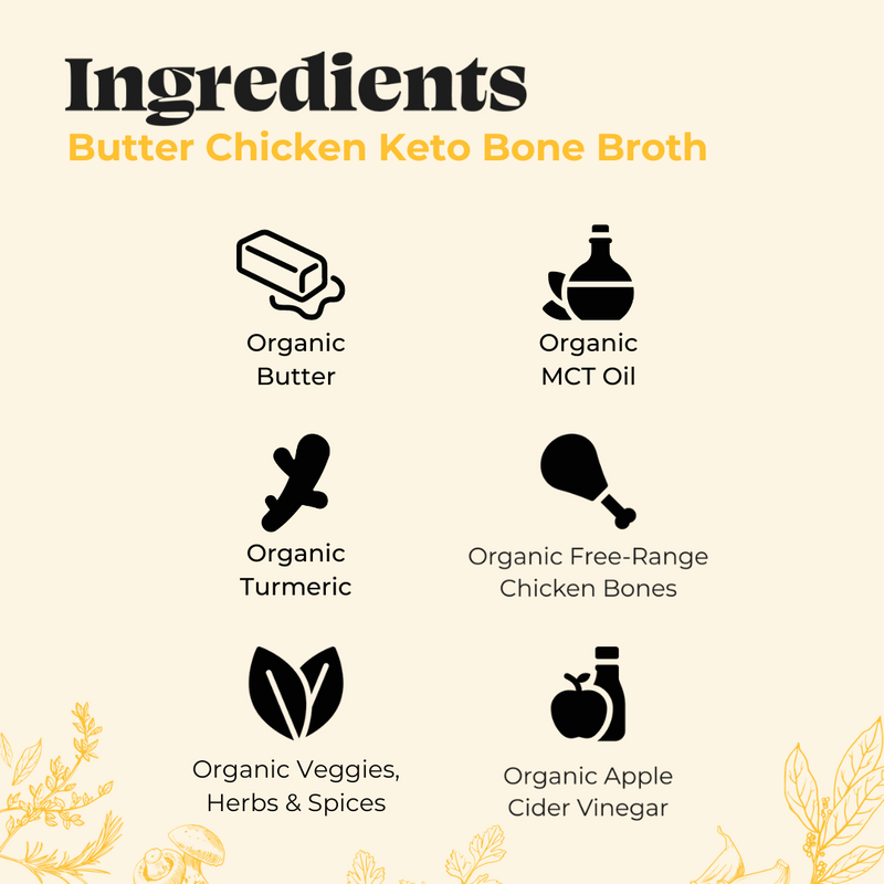 Butter Chicken Keto Broth - 16.9 oz