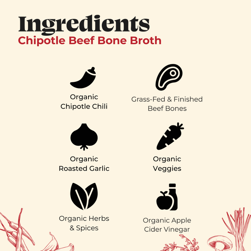 Chipotle Beef Bone Broth - 16.9 oz