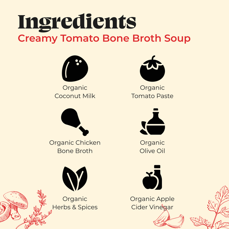 Body-Loving Tomato Soup (Made With Bone Broth) - 16.9 oz