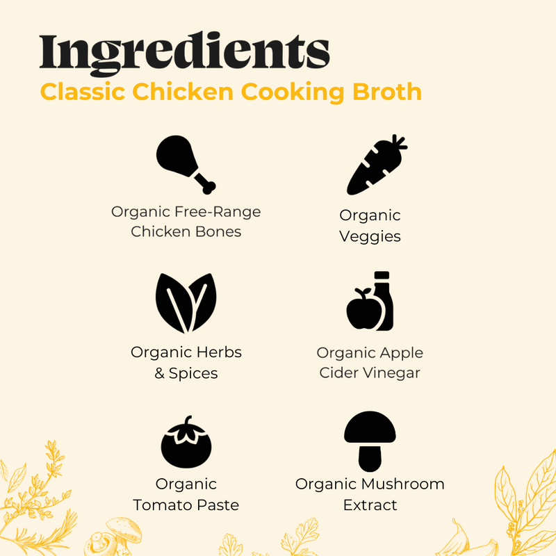 4 Pack: Chicken Cooking Broth - 32oz