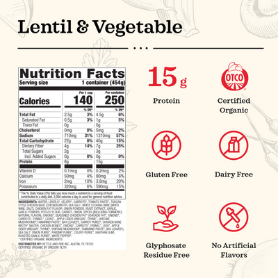 Lentil & Vegetable Hearty Soup