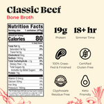 100% Grass-fed Beef Bone Broth - 16.9 oz