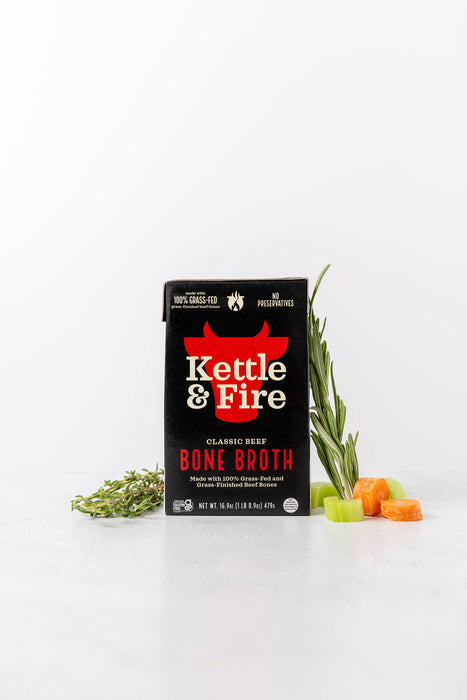 100% Grass-fed Beef Bone Broth - 16.9 oz
