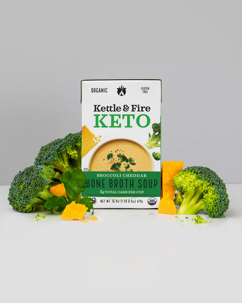 Keto Broccoli Cheddar Soup With Bone Broth 13g Protein cup Kettle Keto Broccoli Cheddar Soup With Bone Broth 13g Protein cup Kettle