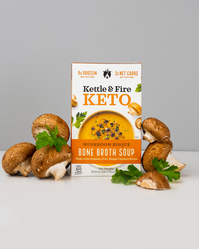 Keto Mushroom Soup | Mushroom Bisque Soup [2 Net Carbs