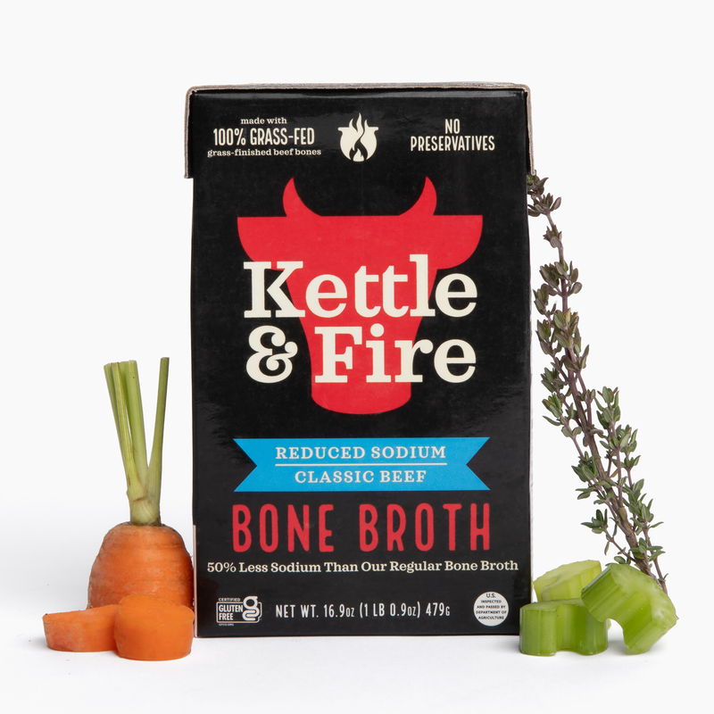 Reduced Sodium Beef Bone Broth - 16.9 oz