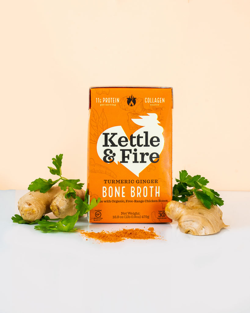 Turmeric Ginger Chicken Bone Broth Turmeric bone broth [11g Protein