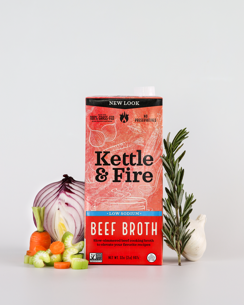 4 Pack: Beef Low Sodium Cooking Broth 32oz