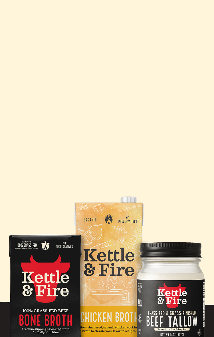 Kettle & Fire, brand website product image