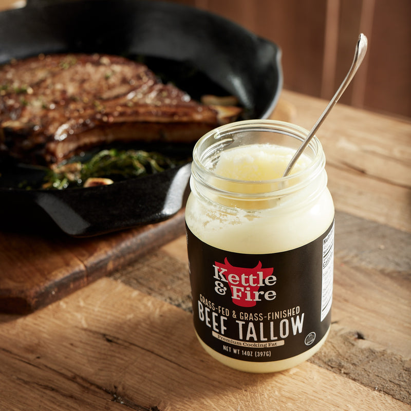 100% Grass-Fed & Finished Beef Tallow - 14 oz