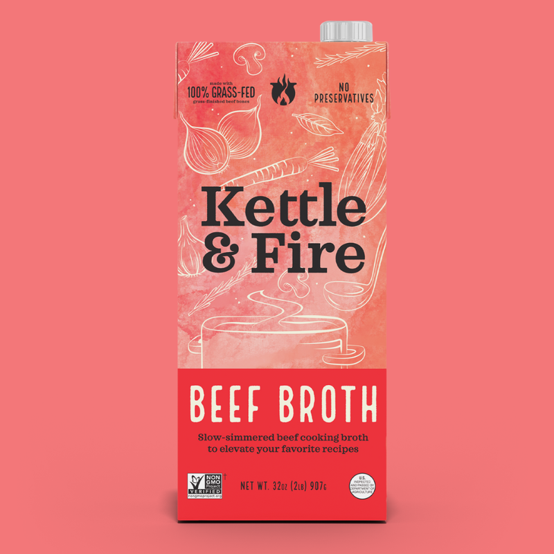 4 Pack: Beef Cooking Broth 32oz