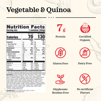 Vegetable & Quinoa Hearty Soup