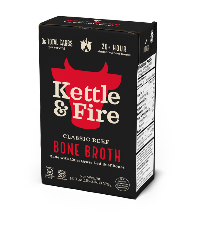 100% Grass-fed Beef Bone Broth - 16.9 oz