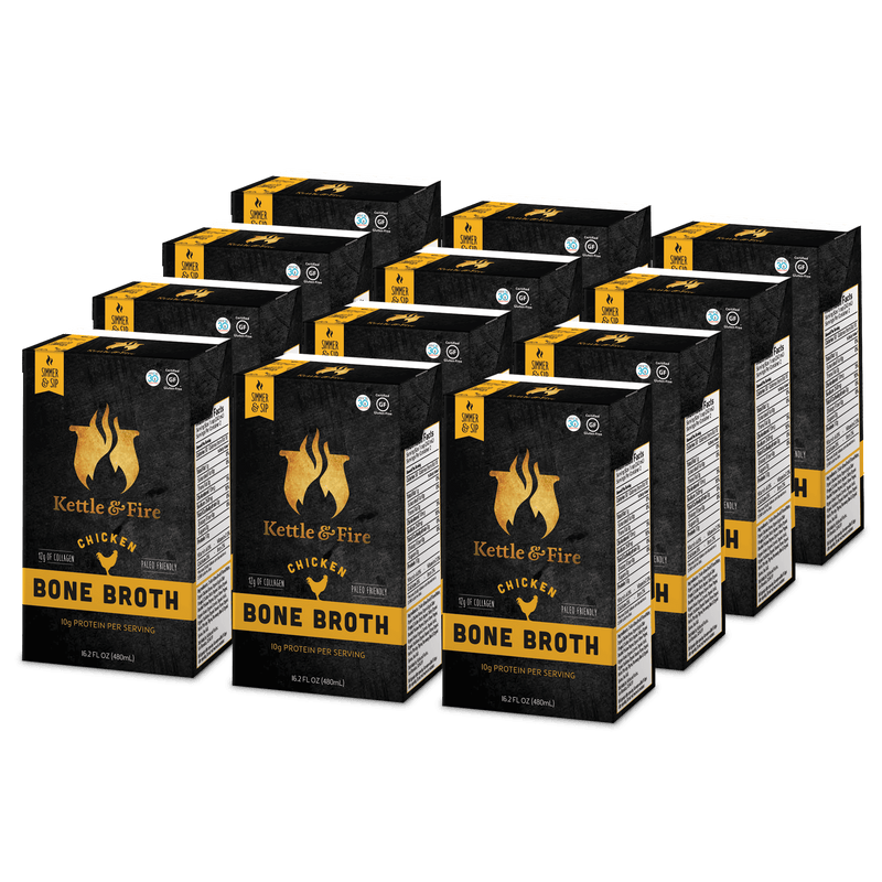 12-Pack: Chicken Only Bundle Bone broth Kettle & Fire 