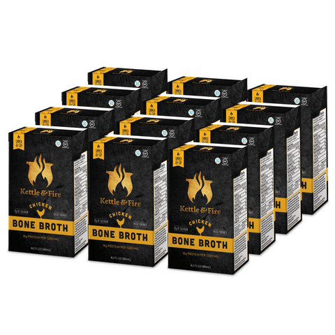 12-Pack: Chicken Only Bundle Bone broth Kettle & Fire 