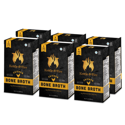 6-Pack - Chicken Only Bundle Bone broth Kettle & Fire 