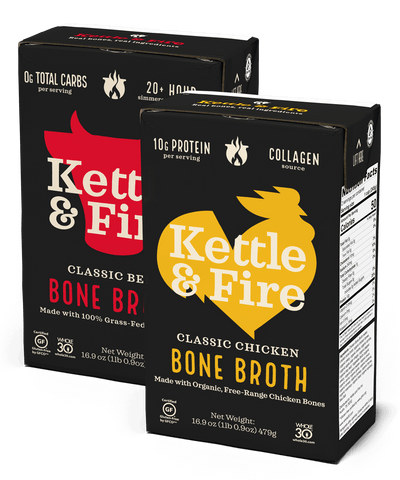 2-pack: Beef & Chicken Kettle and Fire Inc. 