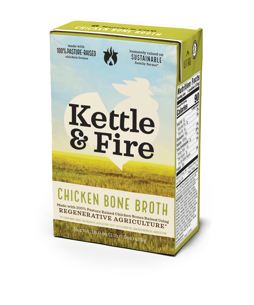 Chicken Bone Broth Bones 10g Protein/cup] Kettle & Fire